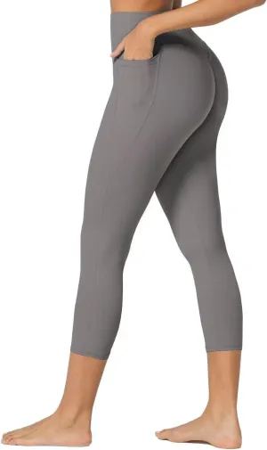 Sunzfly Invisible Butt Scrunch Workout Leggings with Pockets for Women, No Front Seam Gym Yoga Pants with Tummy Control