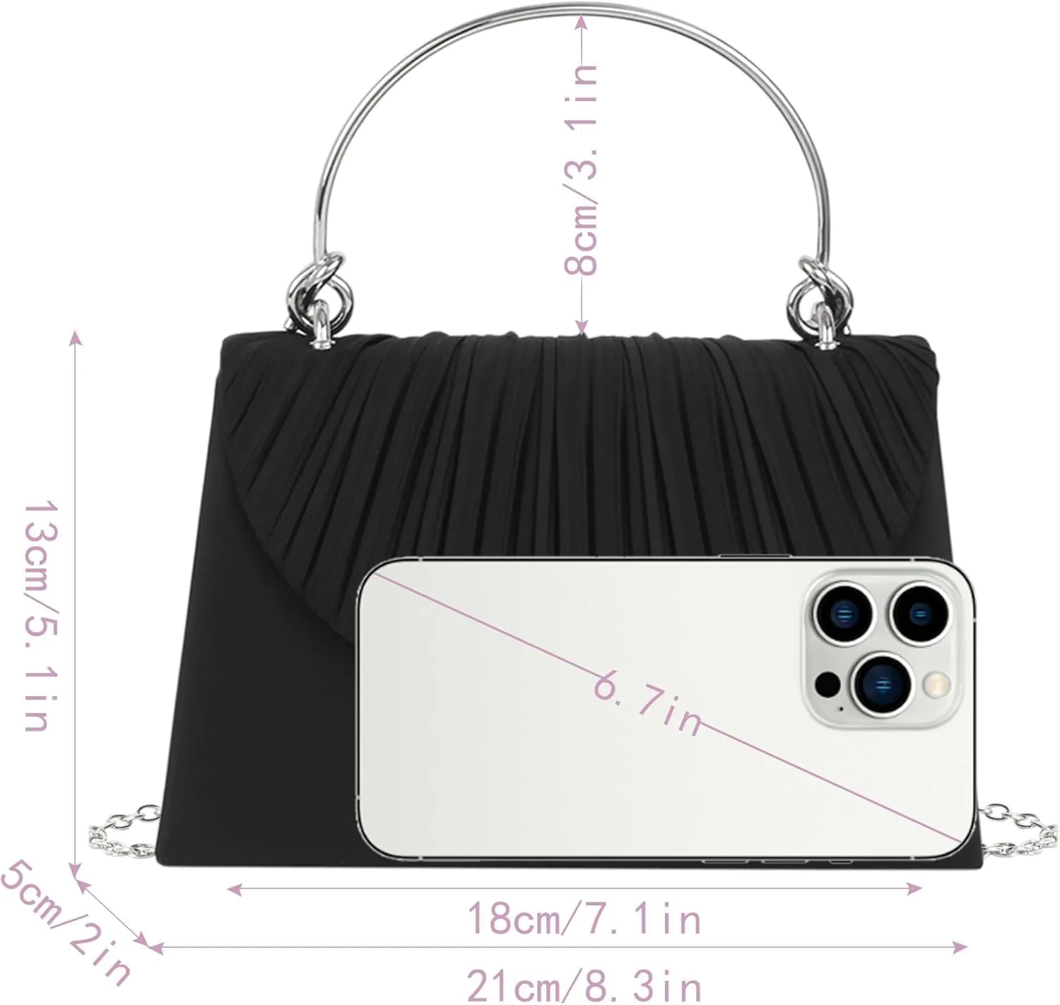 Top Handle Tote Bag Fashion Women's Shoulder Handbag Cross Body Purse Satchel for Wedding Party Dress