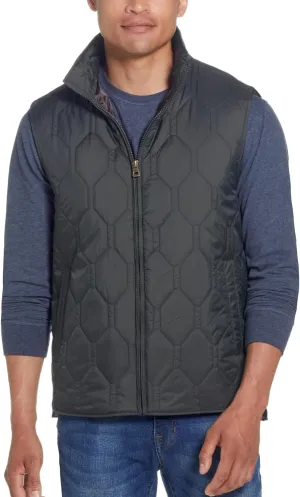 Weatherproof Vintage Mens Quilted Puffer Vest - Lightweight Padded Insulated Vest for Men