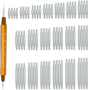 Wellfit Spring Bar Tool with 76pcs Heavy Duty Stainless Steel Watch Band Pins