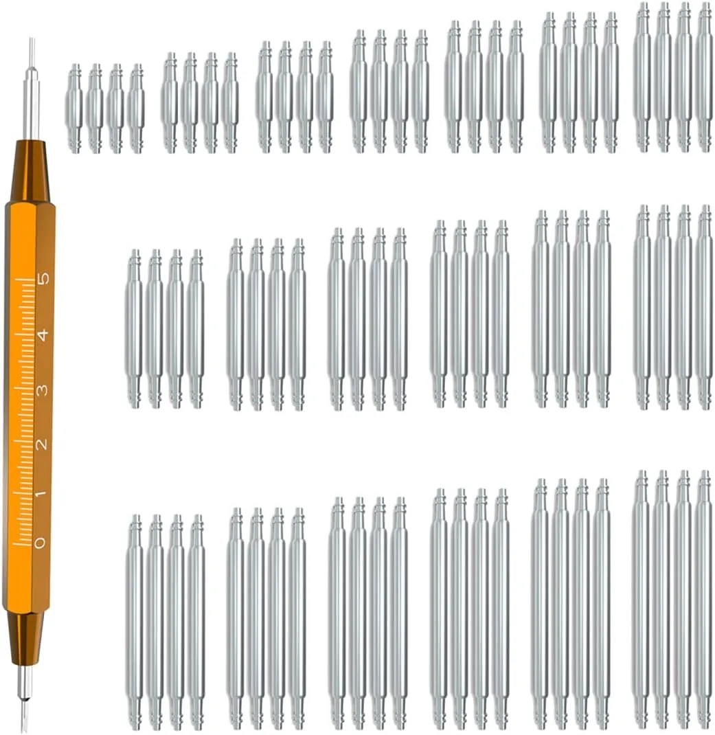 Wellfit Spring Bar Tool with 76pcs Heavy Duty Stainless Steel Watch Band Pins
