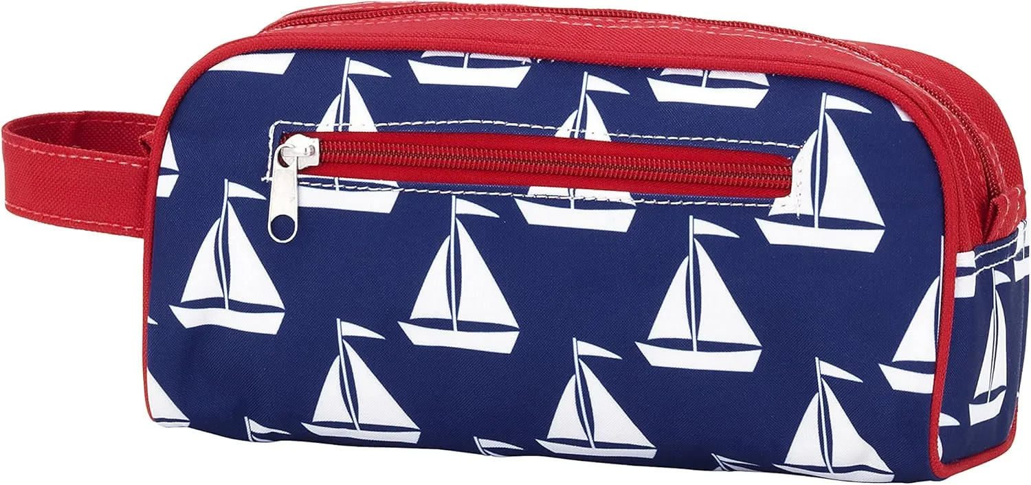 Wholesale Boutique High Fashion Print Men's Travel Kit Toiletry Bag Organizer Can be Personalized (Sailboat)