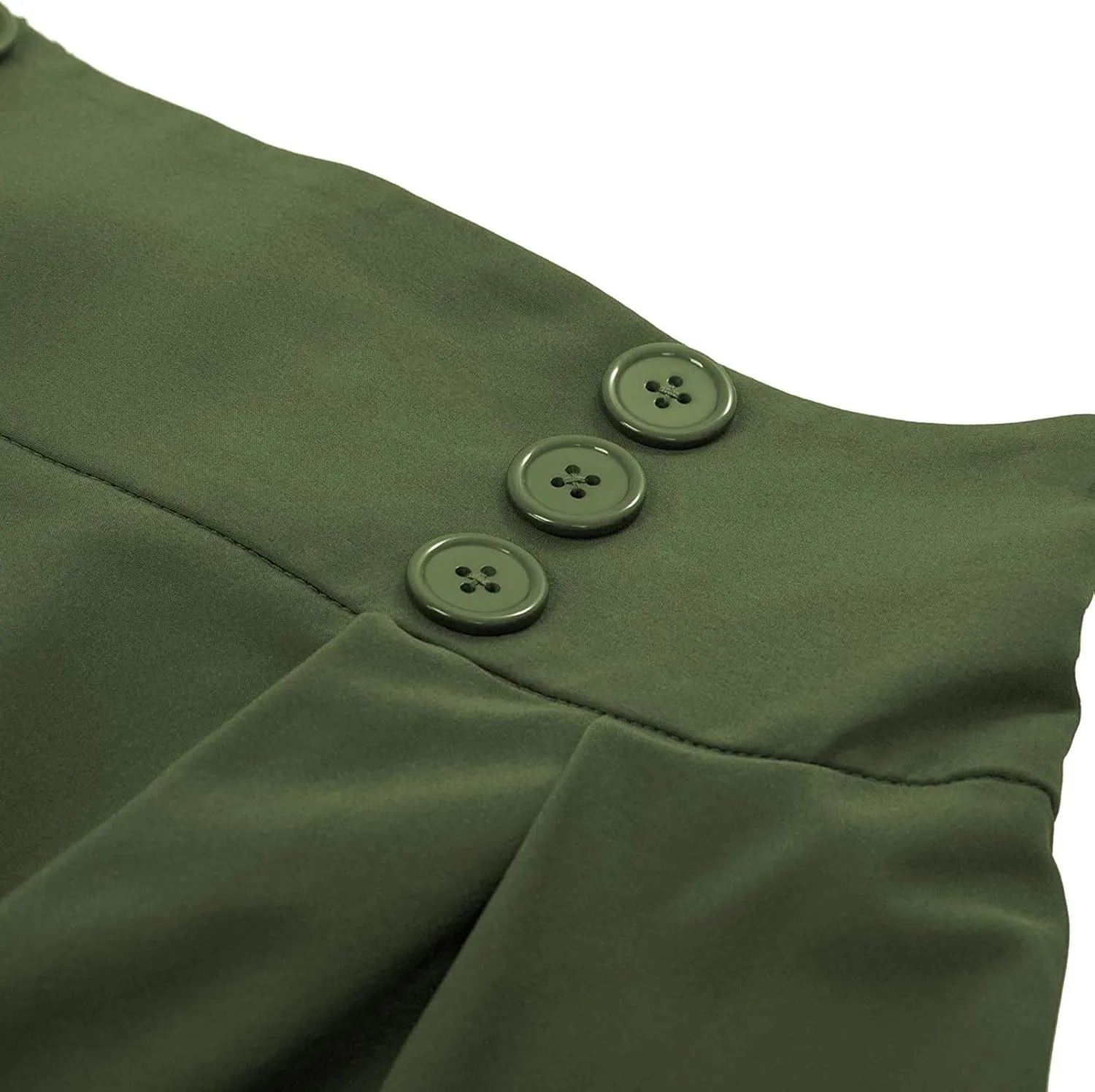 with Pockets High Fashion Vintage Casual Skirt Pleated Skirt Waist Women Skirt High Waist Trumpet Midi Skirt