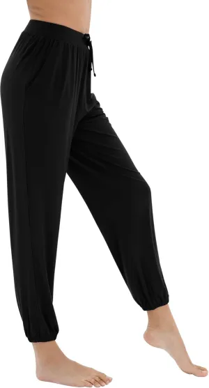 WiWi Bamboo Viscose Pajama Pants for Women Lounge Joggers Yoga Bottoms Plus Size Pajamas Pant Sweatpants S-4X
