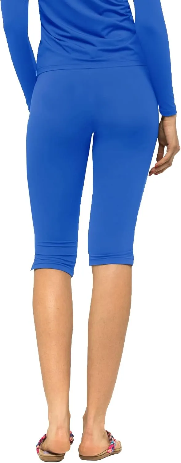 Women UPF50  Beach Board Shorts Pants- Swimsuit Bathing Swim Rash Guard Yoga Bottom Golf (PIH-RSP)