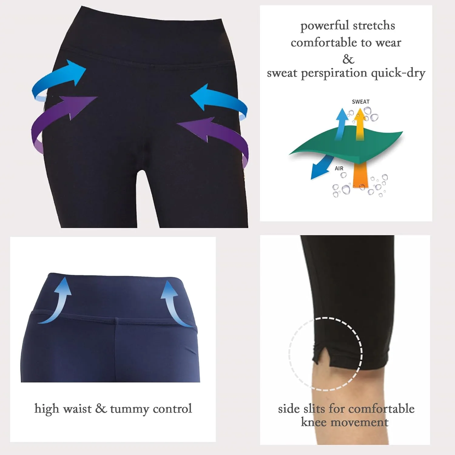 Women UPF50  Beach Board Shorts Pants- Swimsuit Bathing Swim Rash Guard Yoga Bottom Golf (PIH-RSP)