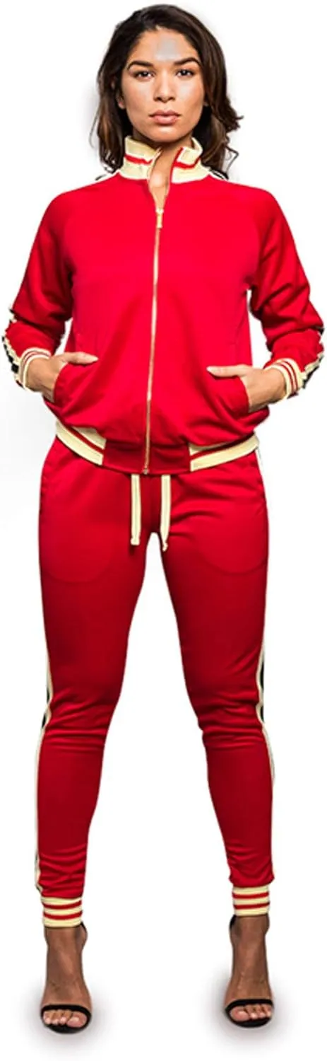 Women's 2 Piece Tracksuit Set - Long Sleeve Sweatshirts and Sweat Pants