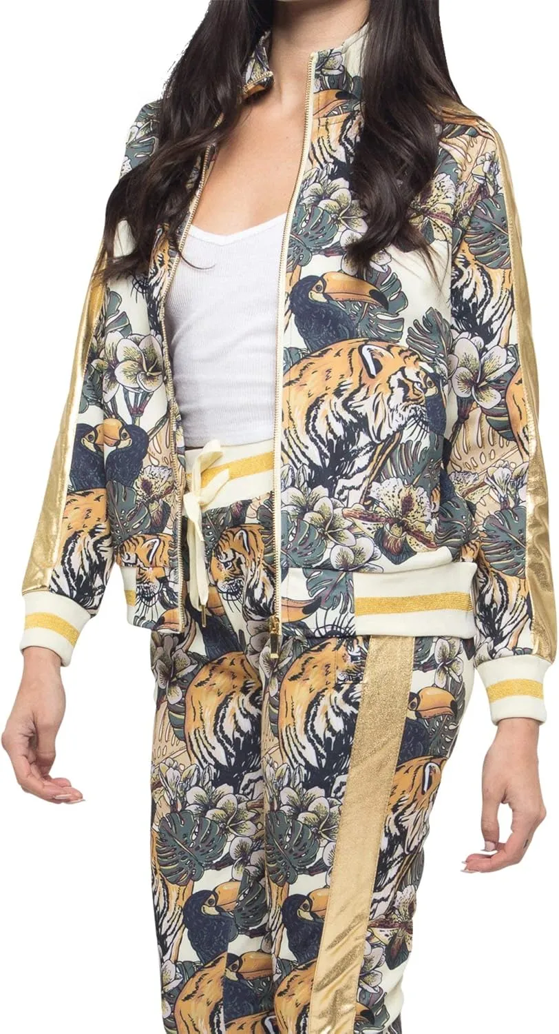 Women's 2 Piece Tracksuit Set - Long Sleeve Sweatshirts and Sweat Pants