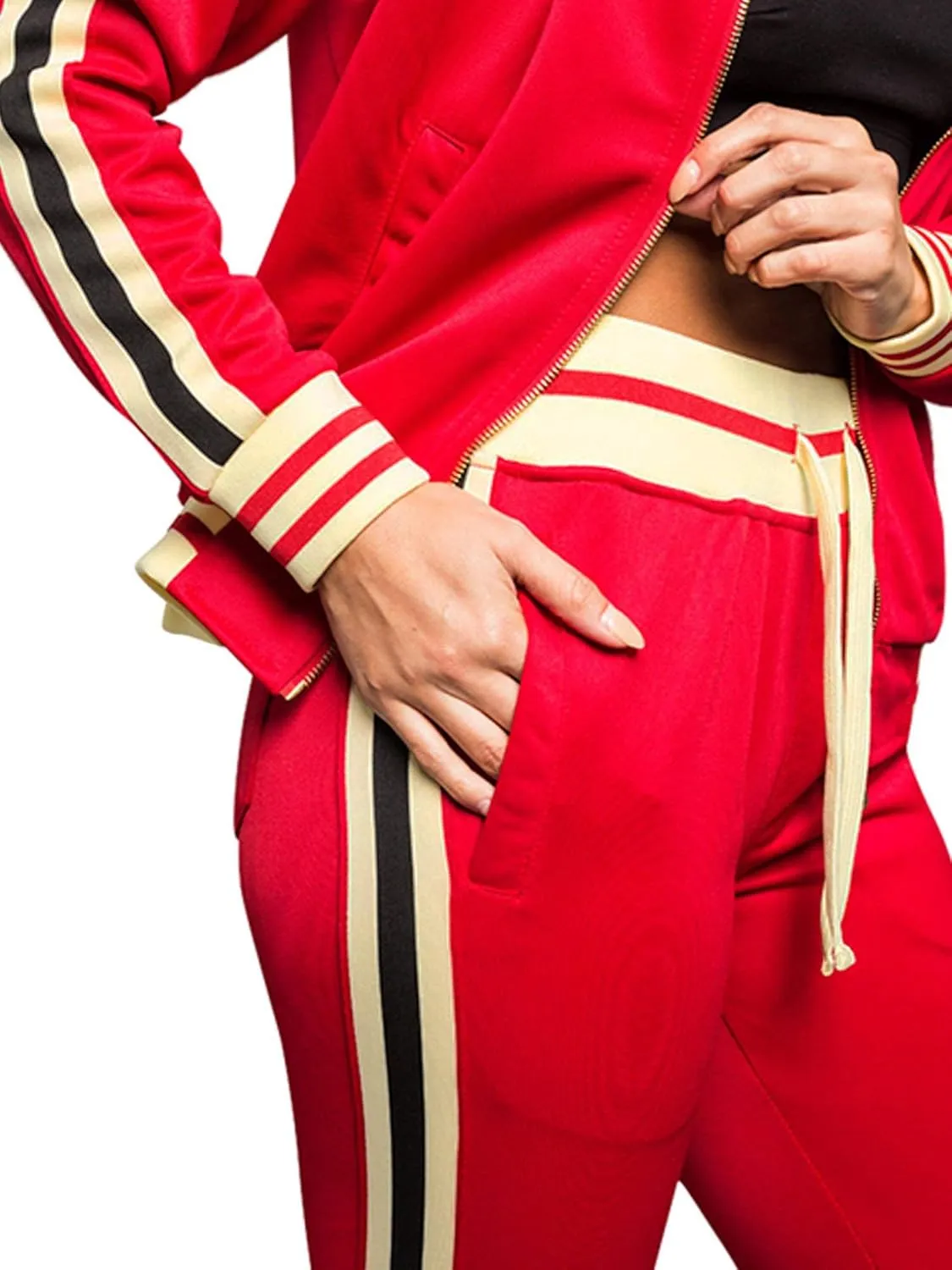 Women's 2 Piece Tracksuit Set - Long Sleeve Sweatshirts and Sweat Pants