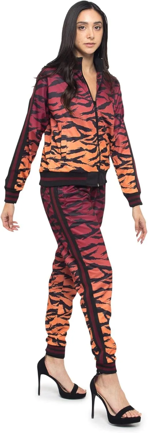 Women's 2 Piece Tracksuit Set - Long Sleeve Sweatshirts and Sweat Pants