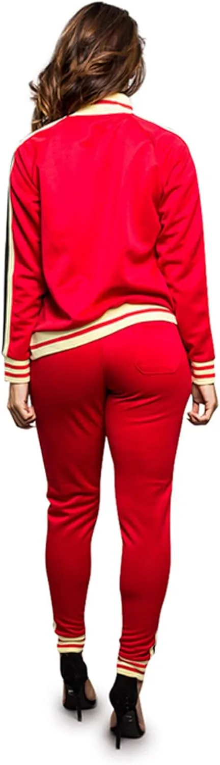 Women's 2 Piece Tracksuit Set - Long Sleeve Sweatshirts and Sweat Pants