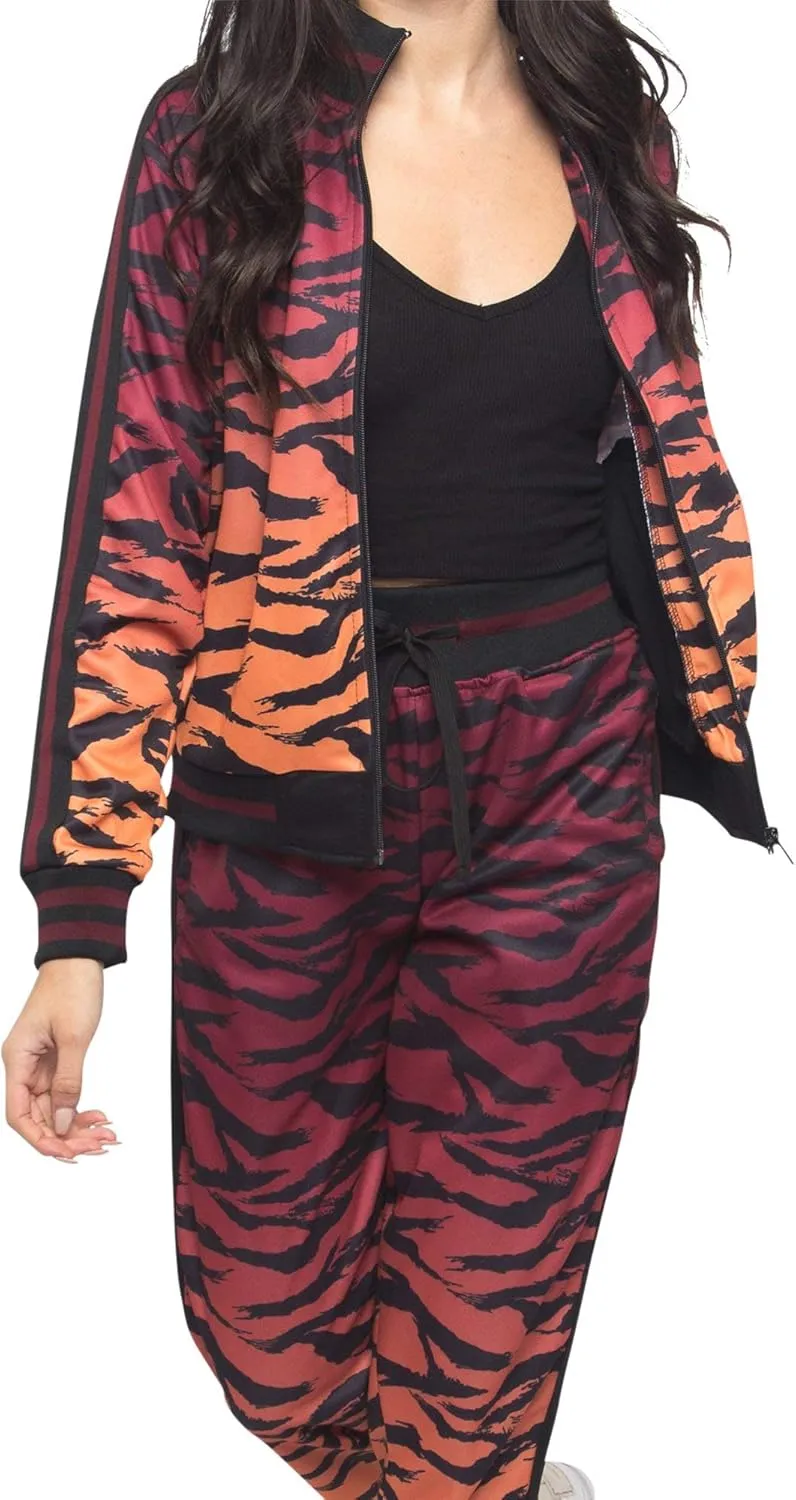 Women's 2 Piece Tracksuit Set - Long Sleeve Sweatshirts and Sweat Pants