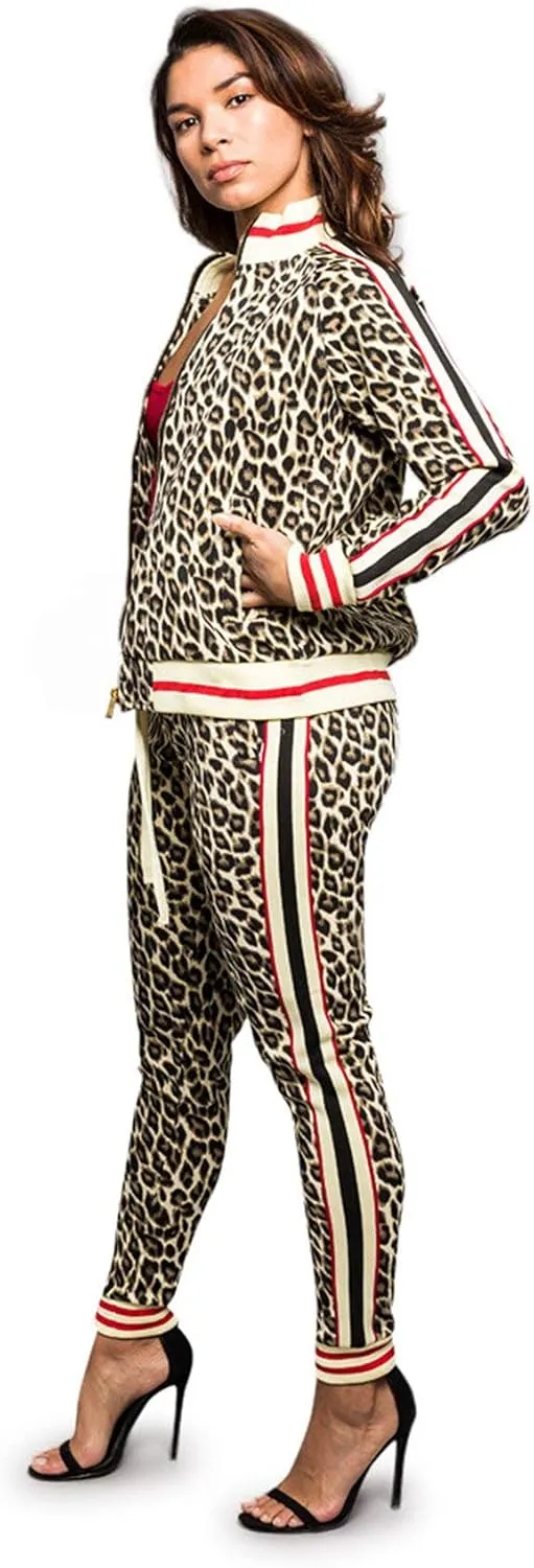 Women's 2 Piece Tracksuit Set - Long Sleeve Sweatshirts and Sweat Pants