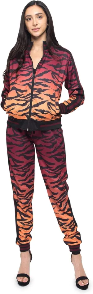 Women's 2 Piece Tracksuit Set - Long Sleeve Sweatshirts and Sweat Pants