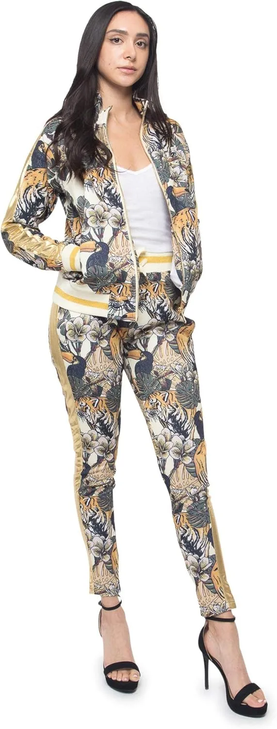 Women's 2 Piece Tracksuit Set - Long Sleeve Sweatshirts and Sweat Pants