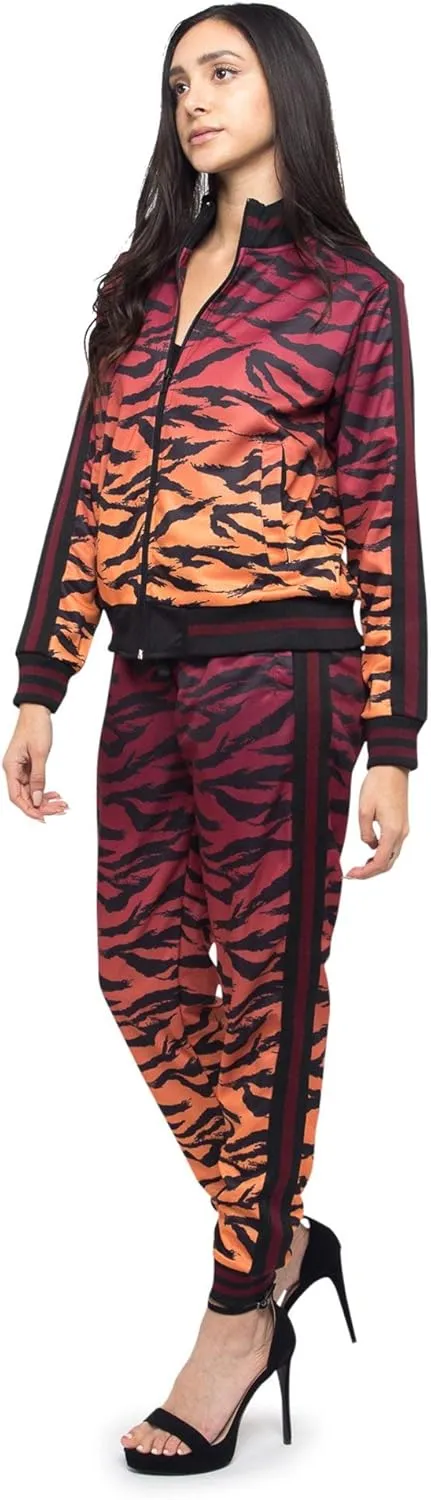 Women's 2 Piece Tracksuit Set - Long Sleeve Sweatshirts and Sweat Pants