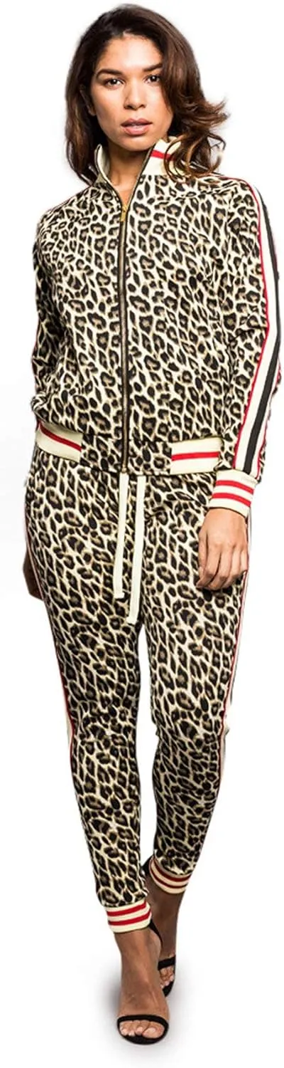 Women's 2 Piece Tracksuit Set - Long Sleeve Sweatshirts and Sweat Pants