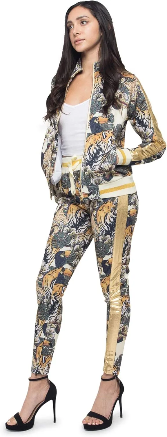 Women's 2 Piece Tracksuit Set - Long Sleeve Sweatshirts and Sweat Pants
