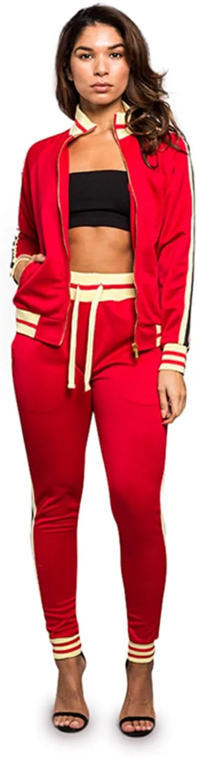 Women's 2 Piece Tracksuit Set - Long Sleeve Sweatshirts and Sweat Pants