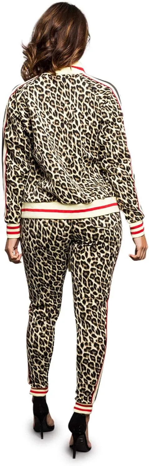 Women's 2 Piece Tracksuit Set - Long Sleeve Sweatshirts and Sweat Pants