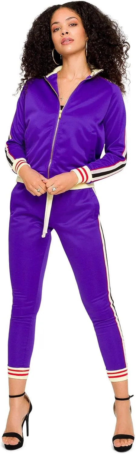 Women's 2 Piece Tracksuit Set - Long Sleeve Sweatshirts and Sweat Pants