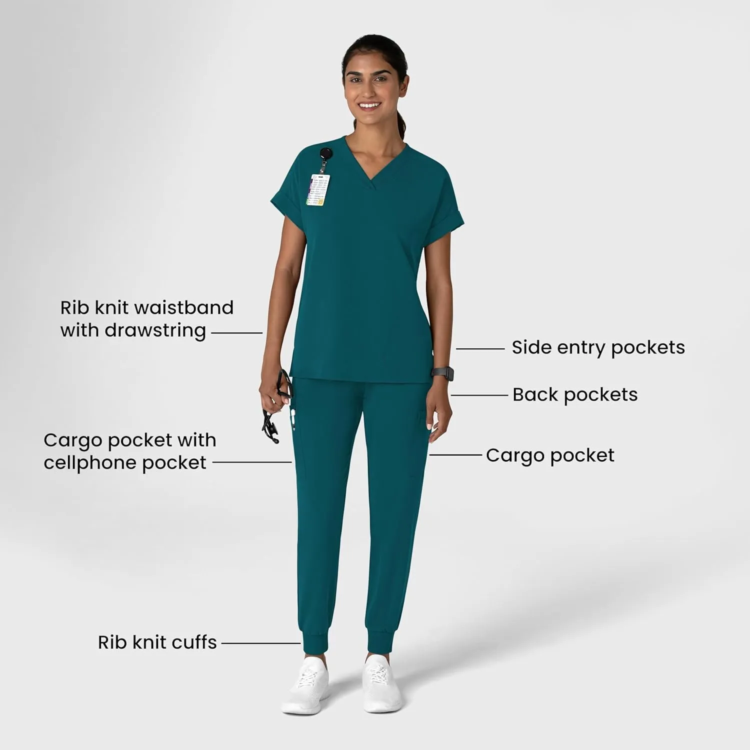 WonderWink Women's Jogger Utility Scrub Pant