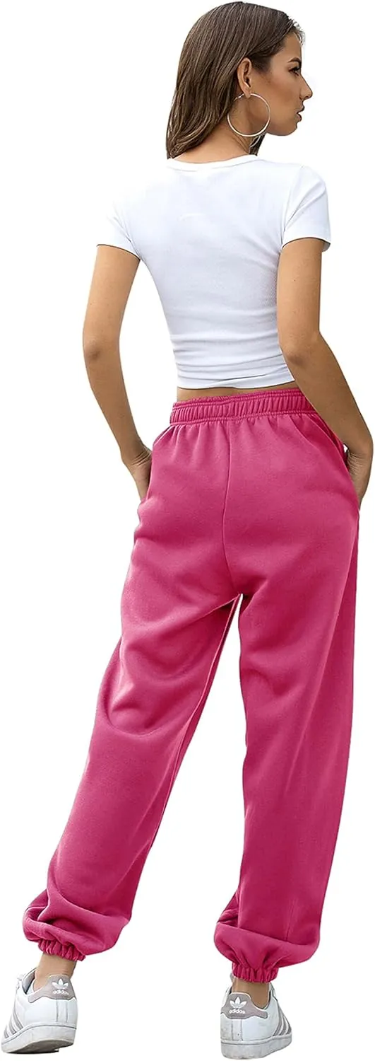 YLDUJ AMUM Women's Sweatpants Casual Drawstring Sweat Pants Workout Athletic Joggers with Pockets